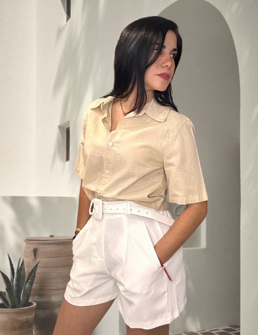 Short Blanco