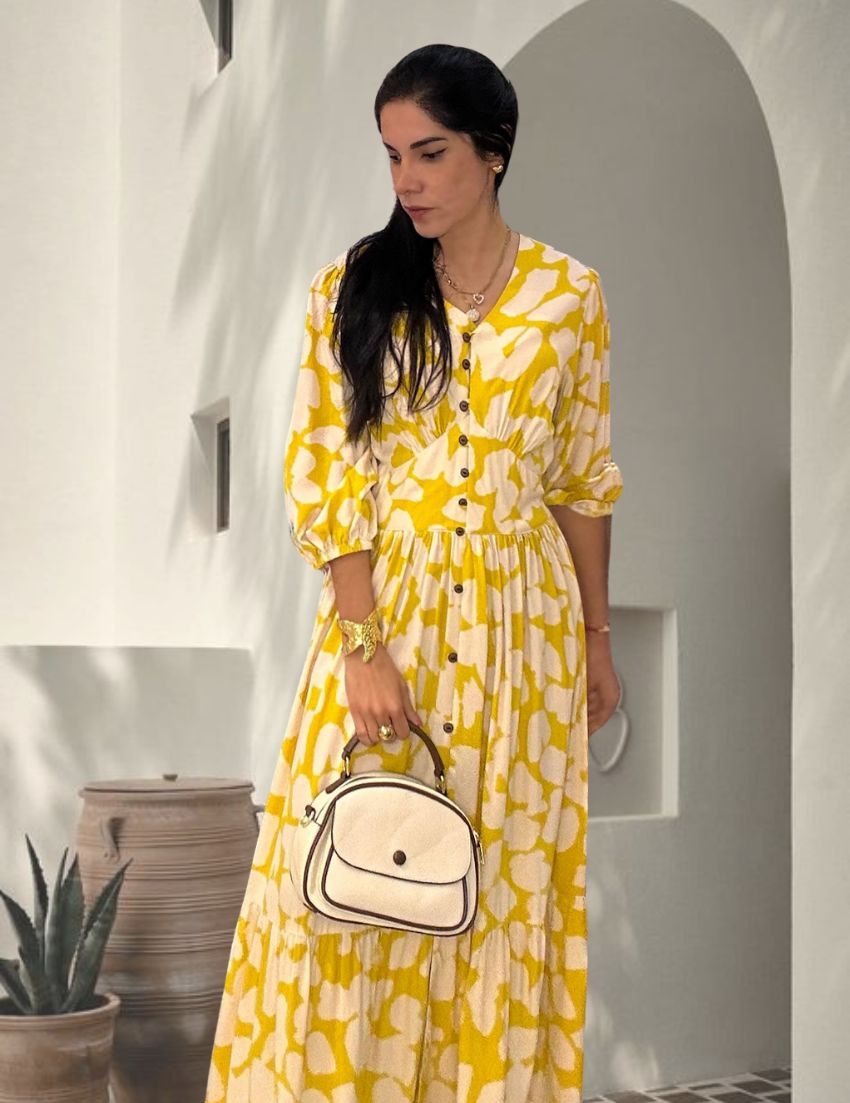 Vestido Floral Amarillo