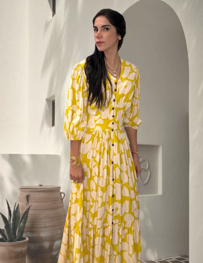 Vestido Floral Amarillo