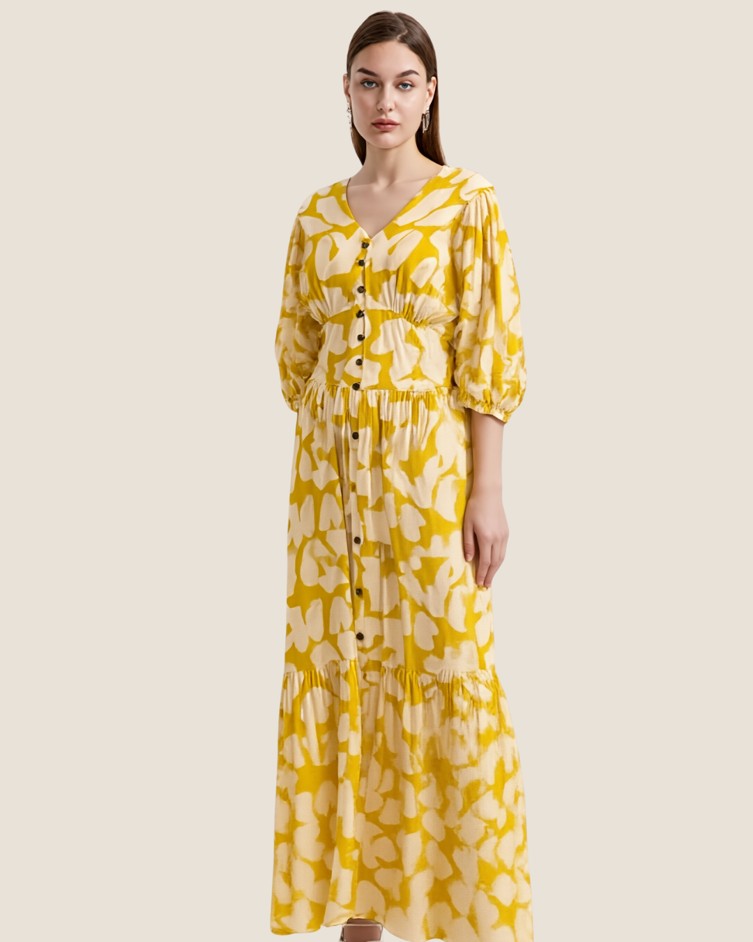 Vestido Floral Amarillo