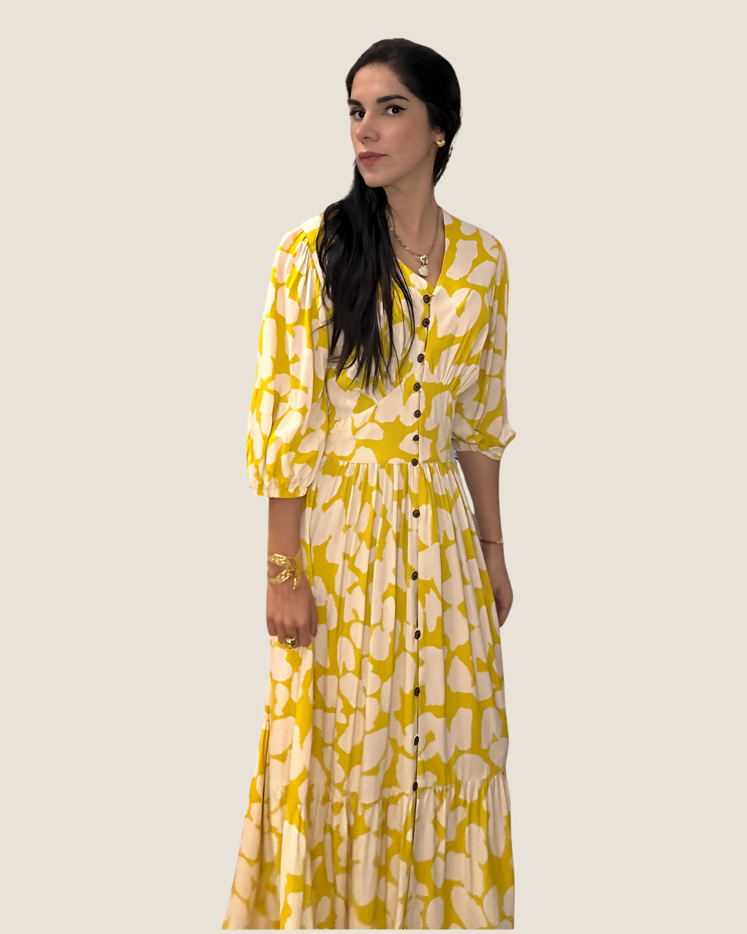 Vestido Floral Amarillo