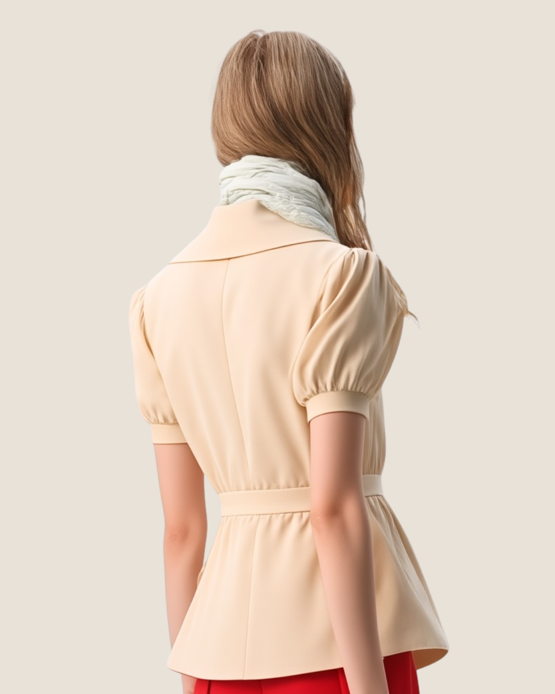 Blusa tipo blazer
