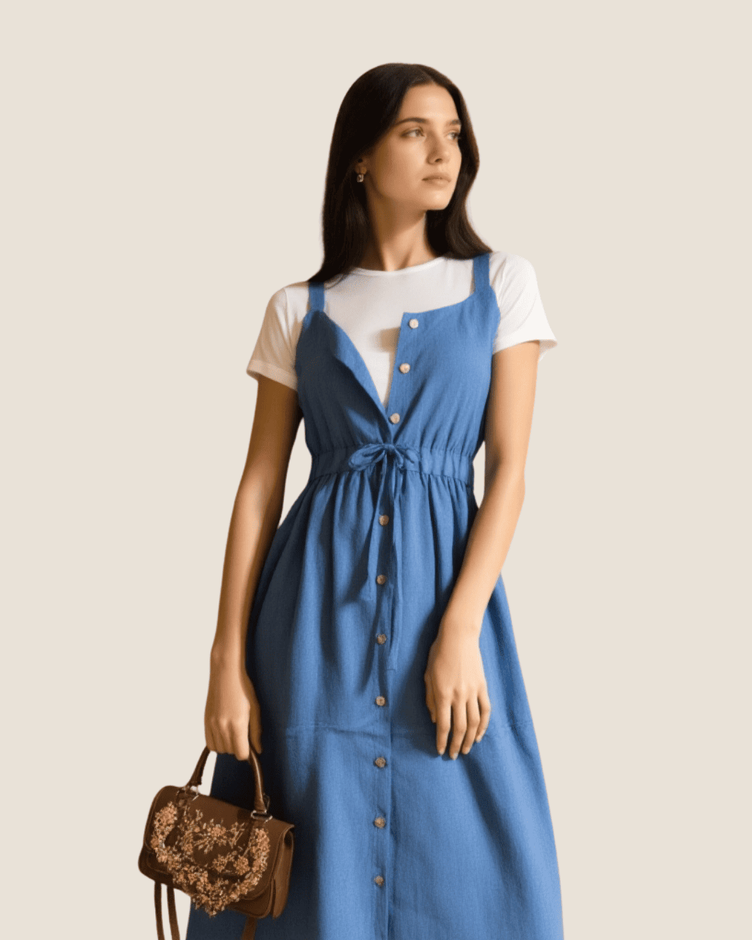 Vestido Casual Color Denim