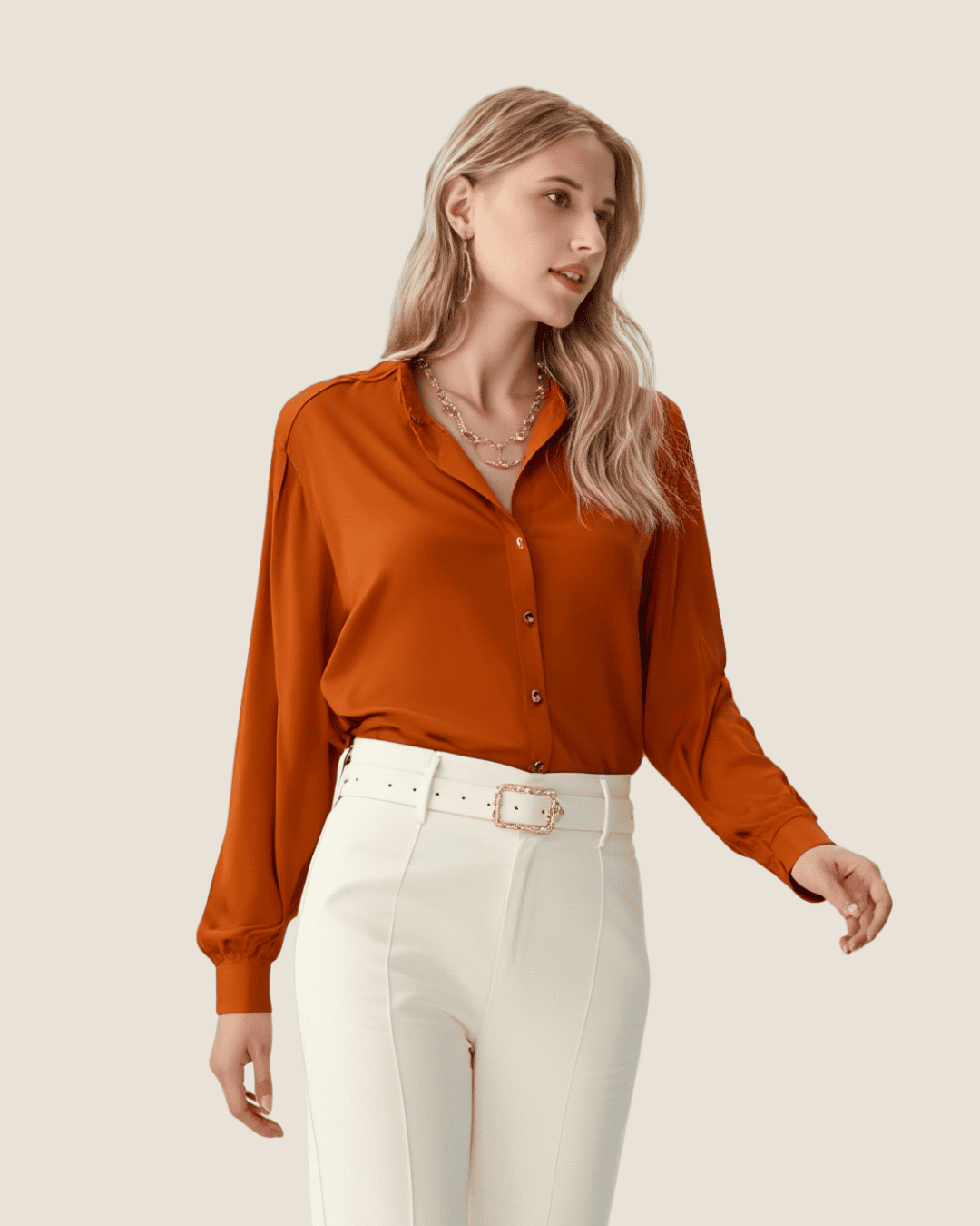 Blusa color terracota