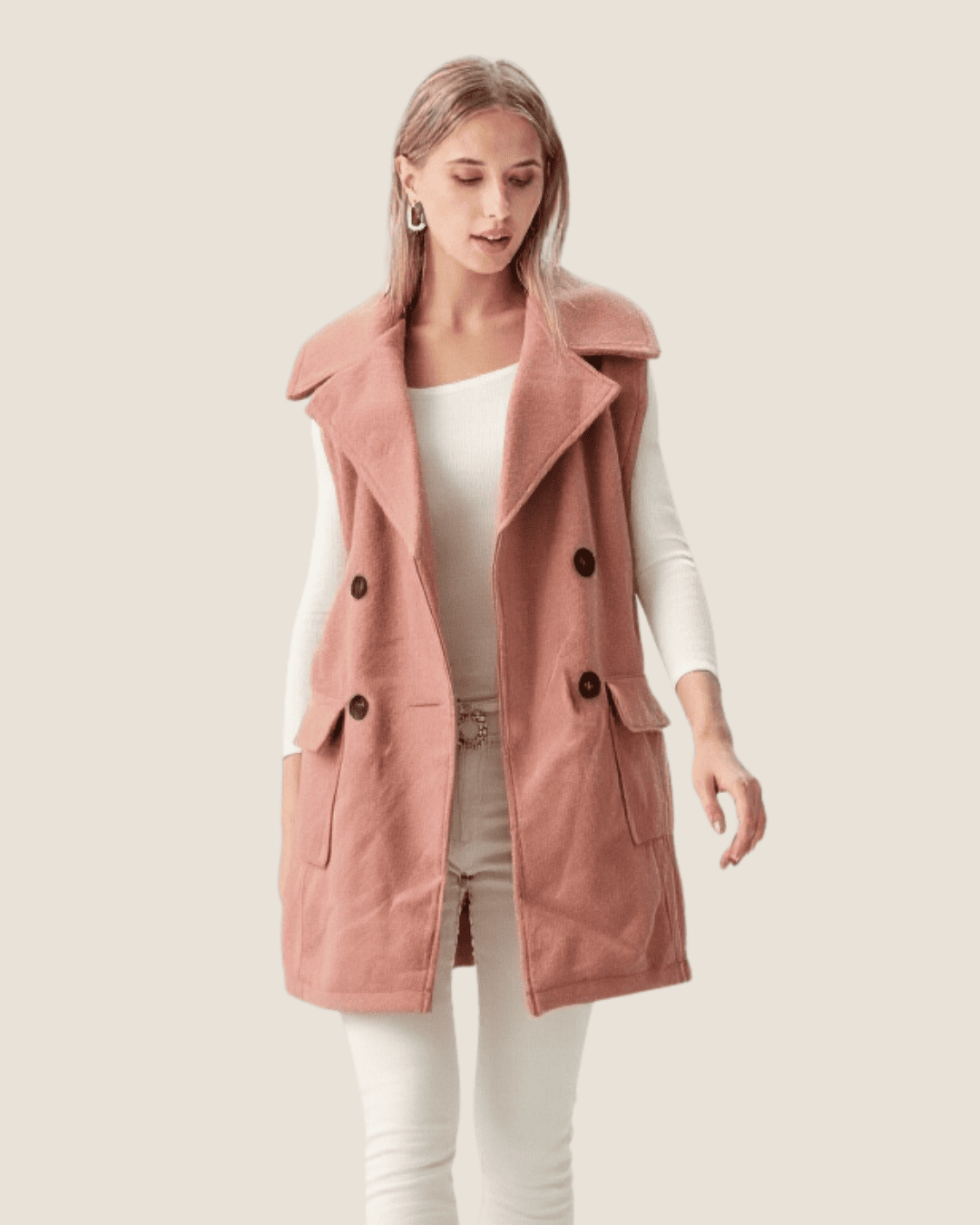 Chaleco para el invierno sin mangas