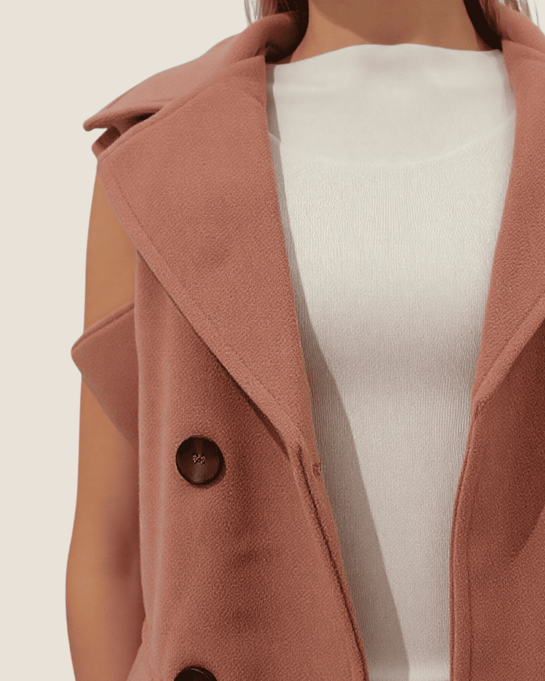 Chaleco para el invierno sin mangas