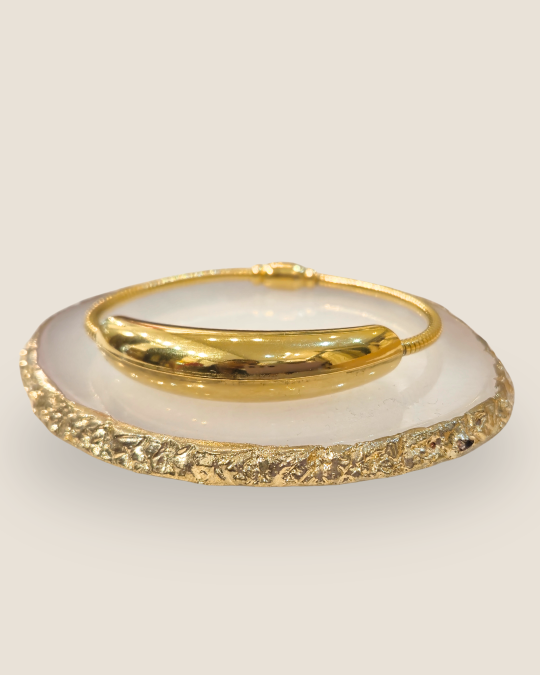 Pulsera dorada de acero inoxidable